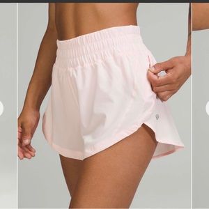 Lululemon Track That High Rise Lined Shorts 3”